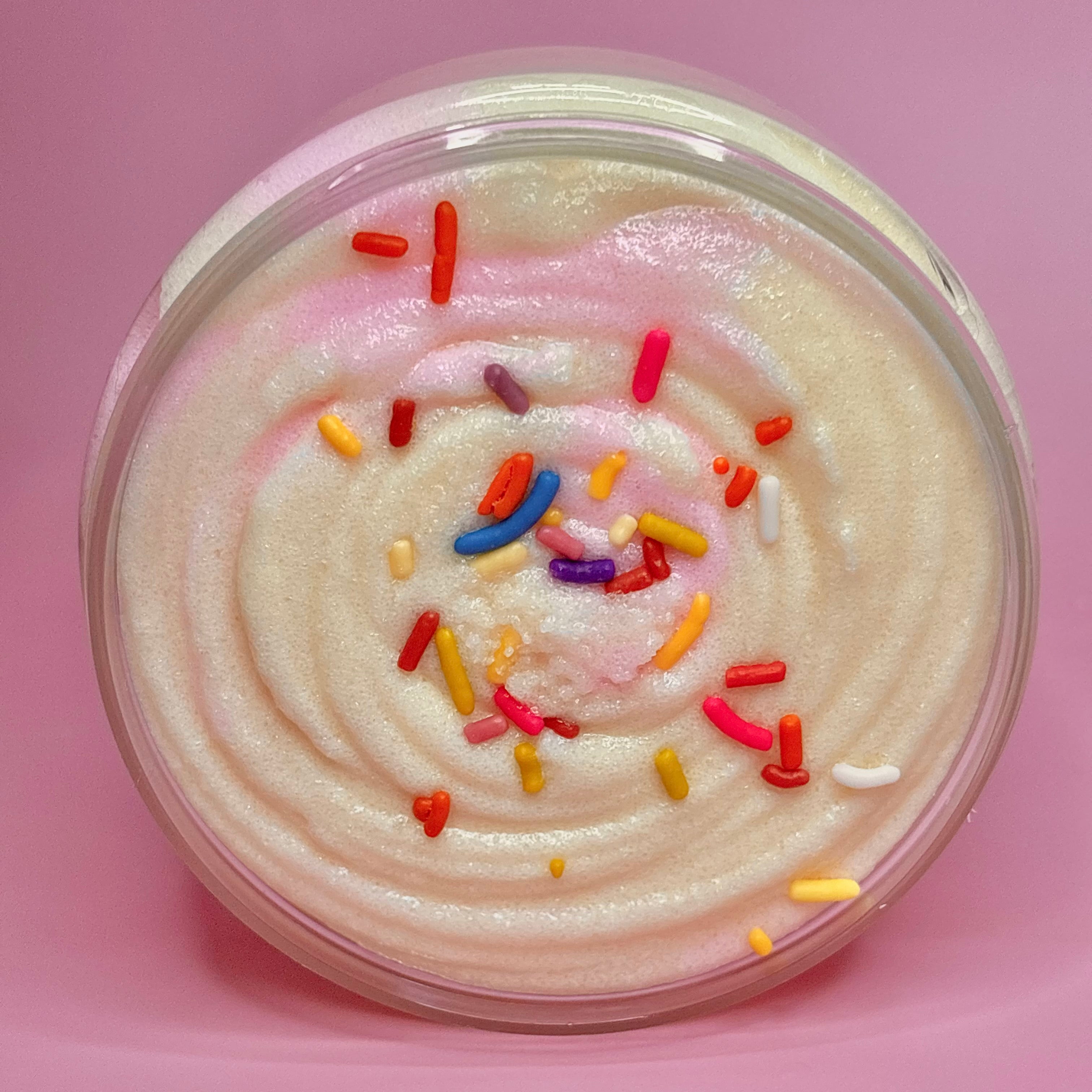 frosted cupcake body sugar