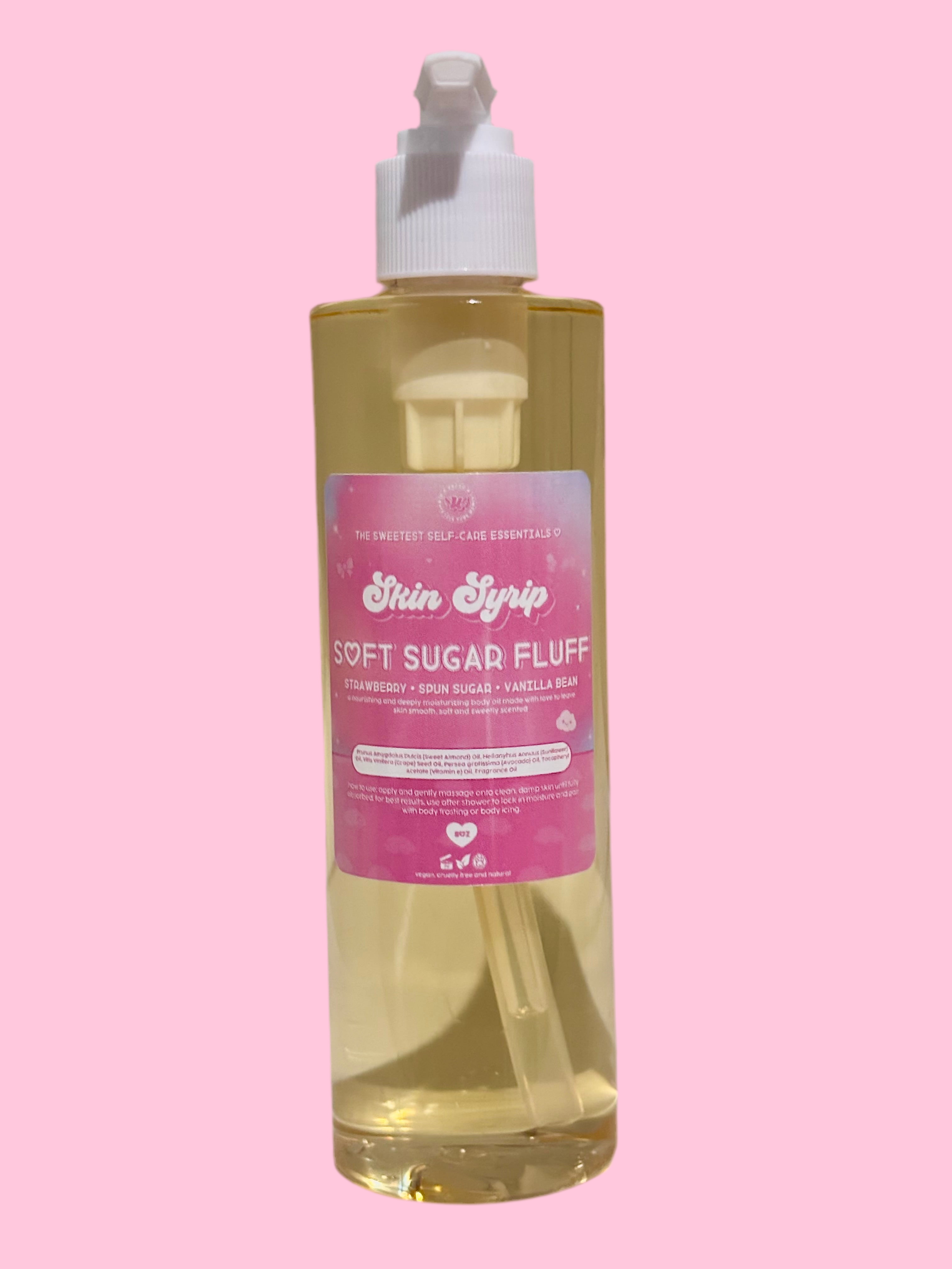 soft sugar fluff skin syrup