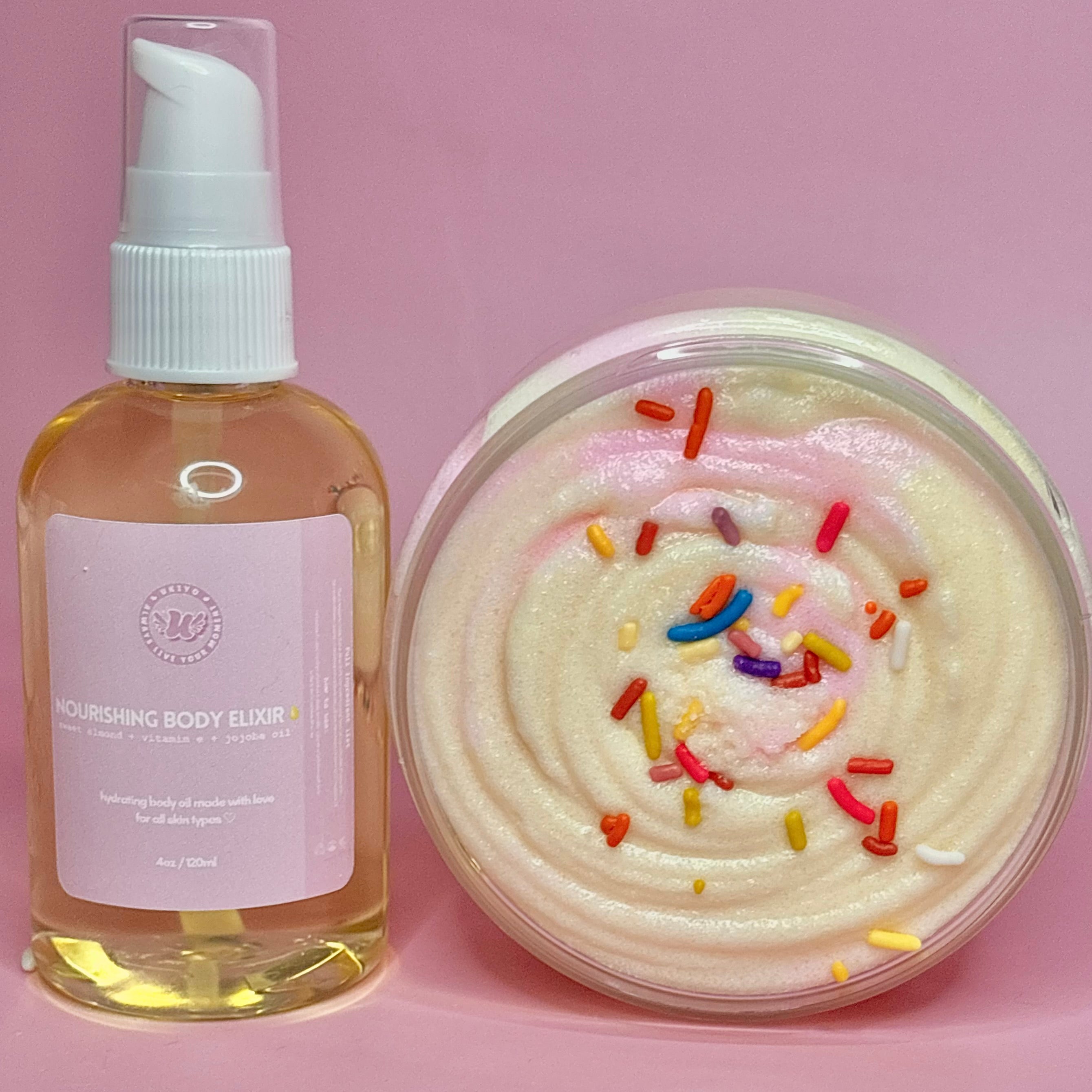 frosted cupcake body sugar