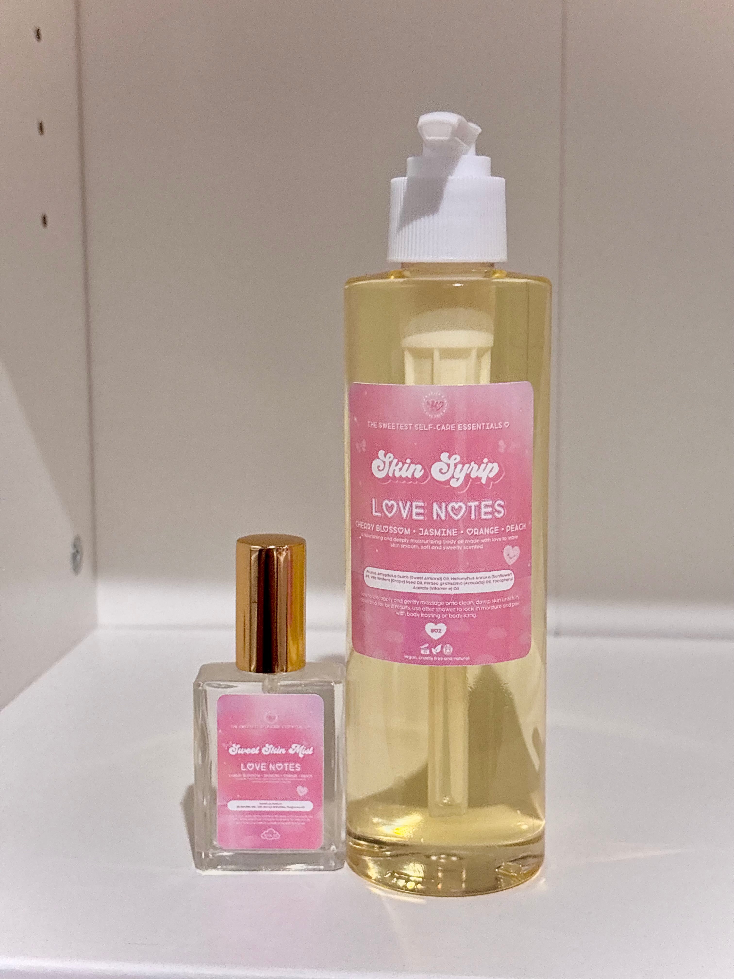 love notes sweet skin mist