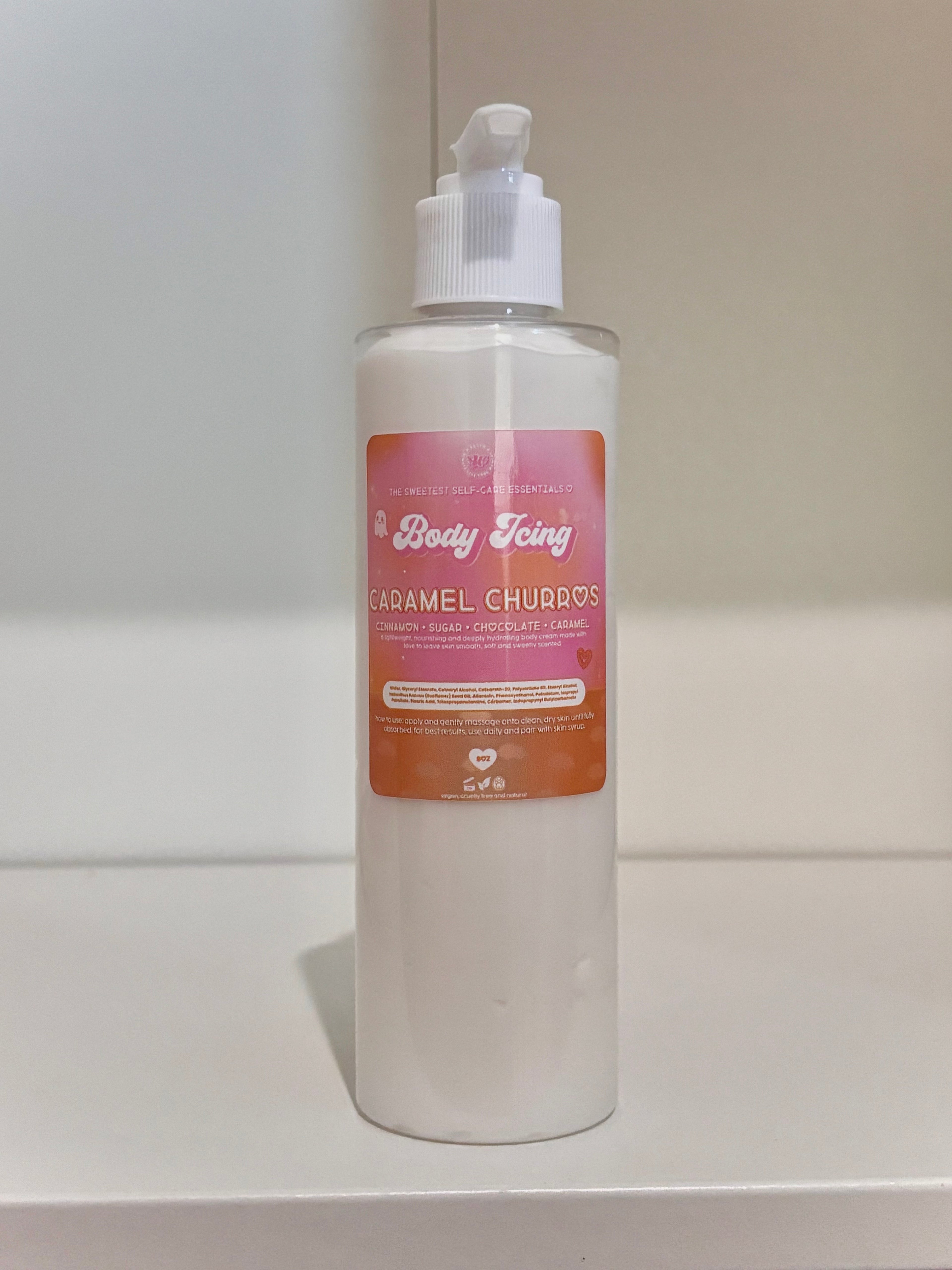 caramel churros body icing