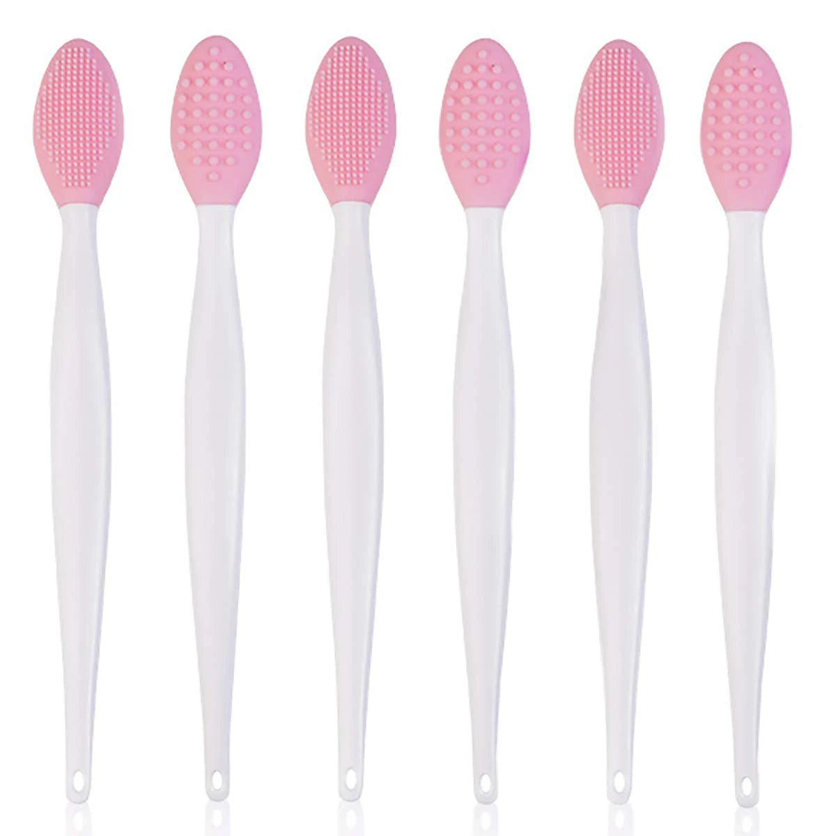 Silicone lip scrubber brush